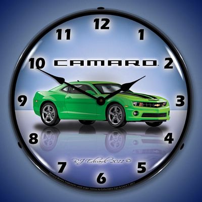 Camaro G5 Synergy Green Lighted Wall Clock