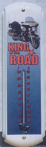 King Of The Road Metal Thermometer