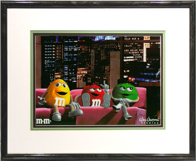 M&M's Brand Talk Show Advertising And Animation Art Cel