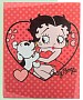 Betty Boop With Pudgy Stretched Canvas Print