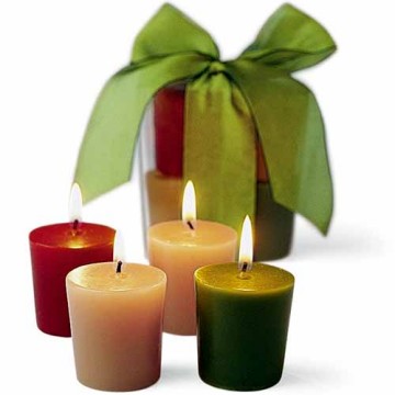 Island Palms Votive Candles Set