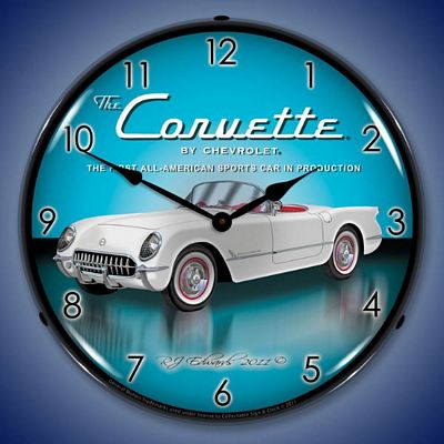 1953 Corvette Lighted Wall Clock
