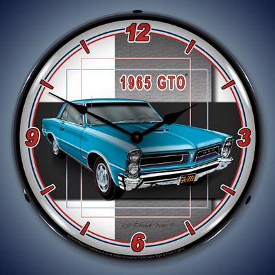 1965 Pontiac GTO Lighted Wall Clock