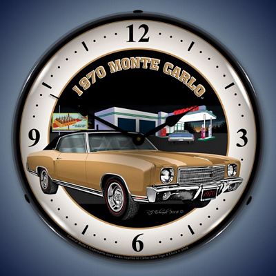 1970 Monte Carlo Lighted Wall Clock