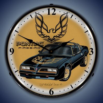 1977 Pontiac Firebird Lighted Wall Clock