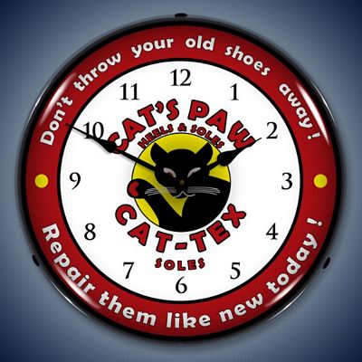Cats Paw's Heels And Soles Lighted Wall Clock