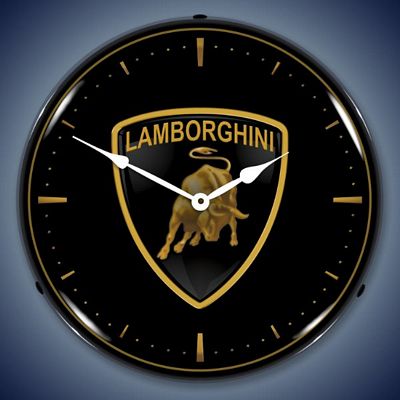 Lamborghini Lighted Wall Clock