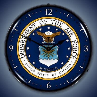 Department Of The Air Force Lighted Wall Clock