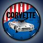 1958 Corvette Lighted Wall Clock