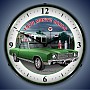 1970 Green Monte Carlo Lighted Wall Clock