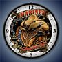 Semper Fi Marines Lighted Wall Clock