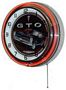 Pontiac GTO Double Neon Wall Clock