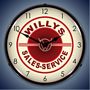 Willys Sales And Service Lighted Wall Clock