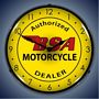 BSA Motorcycles Lighted Wall Clock