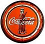 Coca-Cola Logo Sign Neon Wall Clock