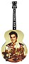 Elvis Presley Teddy Bear Musical Guitar Shaped Figurine