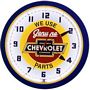 Chevy Red Center Neon Wall Clock