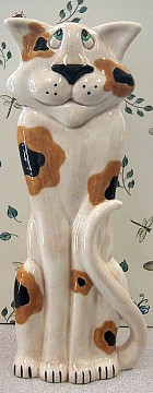 Ceramic Cat Vase