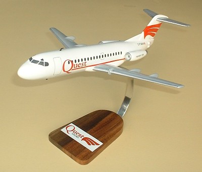 Fokker F28-1000 Quest Airlines Custom Scale Model Aircraft