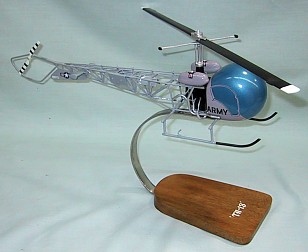 Us Army TH-13 Helicopter Custom Scale Model Aircraft