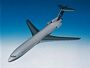 B727-200 Continental Airlines 1/100 Scale Model Aircraft