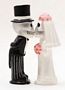 Love Never Dies Skeleton Wedding Couple Magnetic Salt And Pepper Shakers