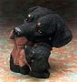 Rottweiler With Puppy Bust Figurine