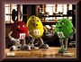 M&M's Working Out Advertising And Animation Art Cel